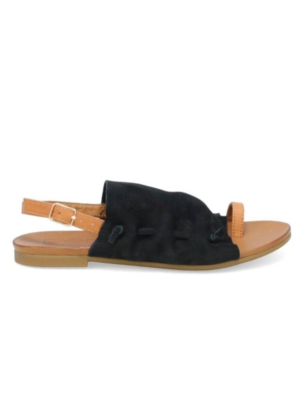 Miz Mooz Rian Women's Leather Slingback Sandals Black EU 40 / Fit Small, US 9 - Picture 3 of 4
